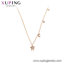 44101 xuping shopping online wholesale 18k gold star shape pendant necklace women jewelry